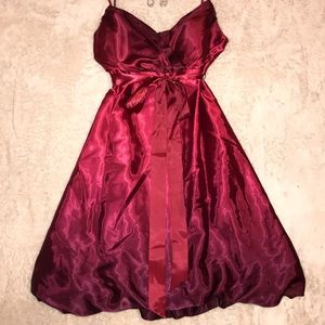 Ombre Satin Cocktail Dress